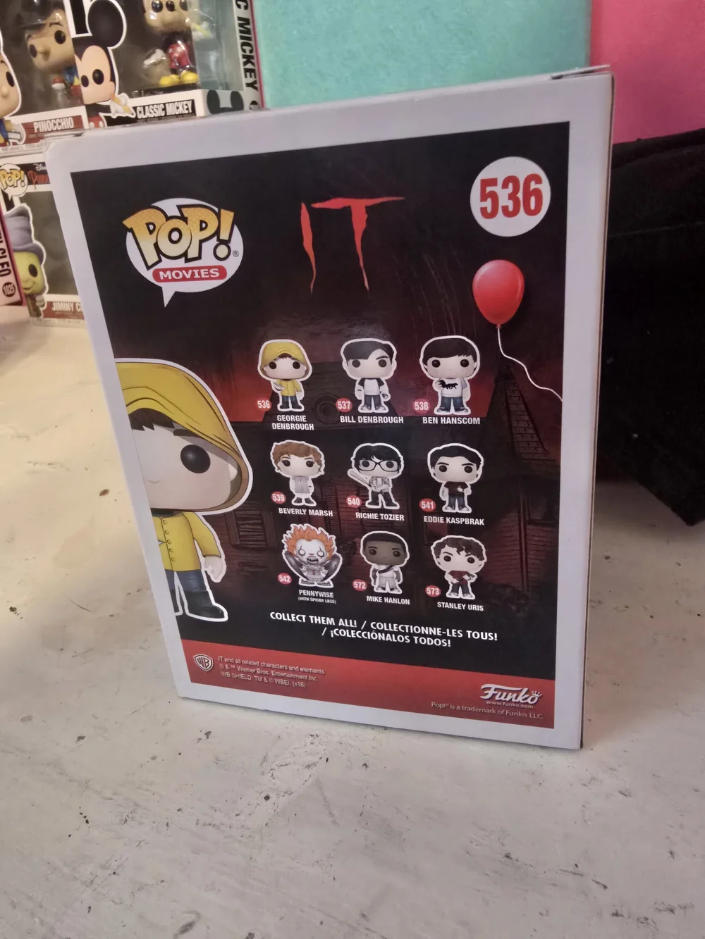Funko Pop! Movies IT Georgie Denbrough Horror Collection NIB